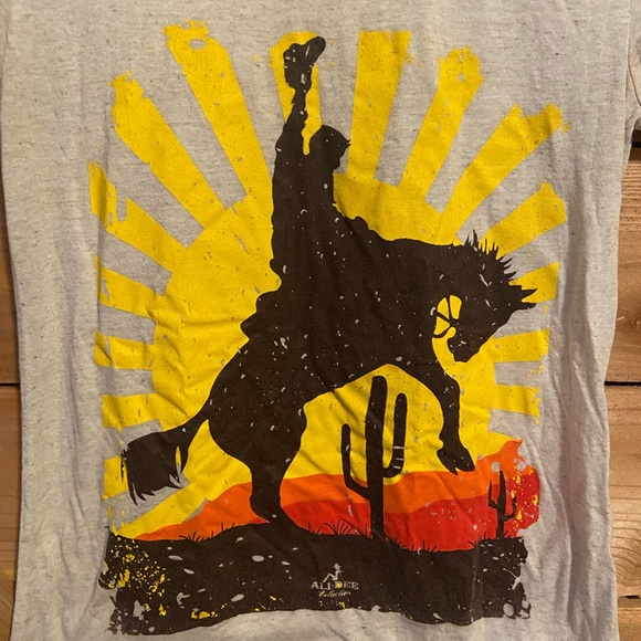 Ali Dee Bucking Horse Sunset Graphic Tee - Picture 5 of 5